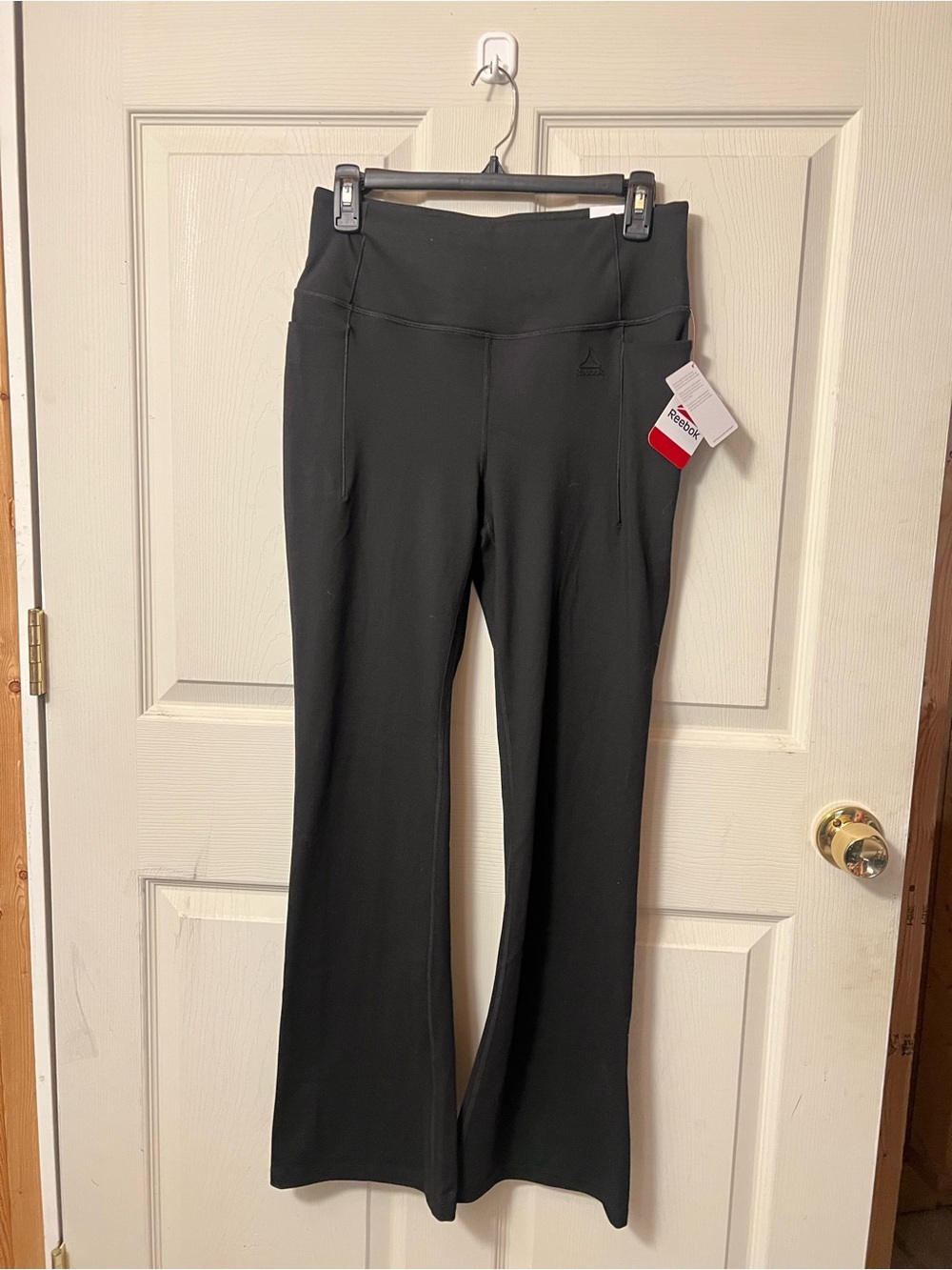 Reebok Black Flare Leggings with pockets